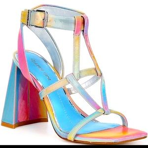 Gianni Bini rainbow heels. Size 6.5